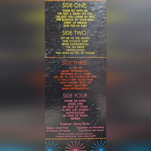 SINATRA AT THE SANDS LP vinyl - Picture 3 of 13